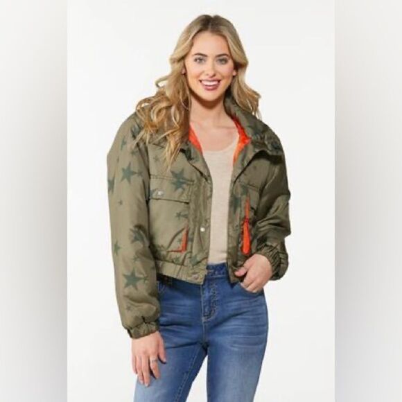 Cato Starry Puffer Cropped Jacket Size XL - Picture 2 of 7